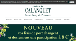 Desktop Screenshot of boutique-olives.moulinducalanquet.fr